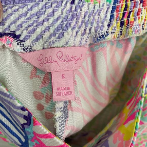 Lilly Pulitzer Floral Pull On Shorts Women's Size Small Multicolor - Picture 4 of 7